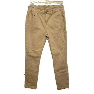 Y&F Womens Size 13/14 Tan  Solid Stretch Chino Pants